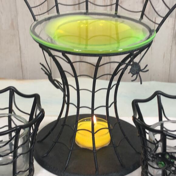 Partylite Halloween Votive and Tealight Holder Set with Aroma Melts Stand - Picture 4 of 16